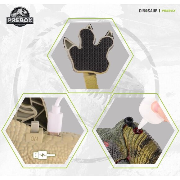 AOSGA DINO EMULATE DINOSAUR Remote Control Function Touch Sensing 2.4GHZ - Picture 7 of 11